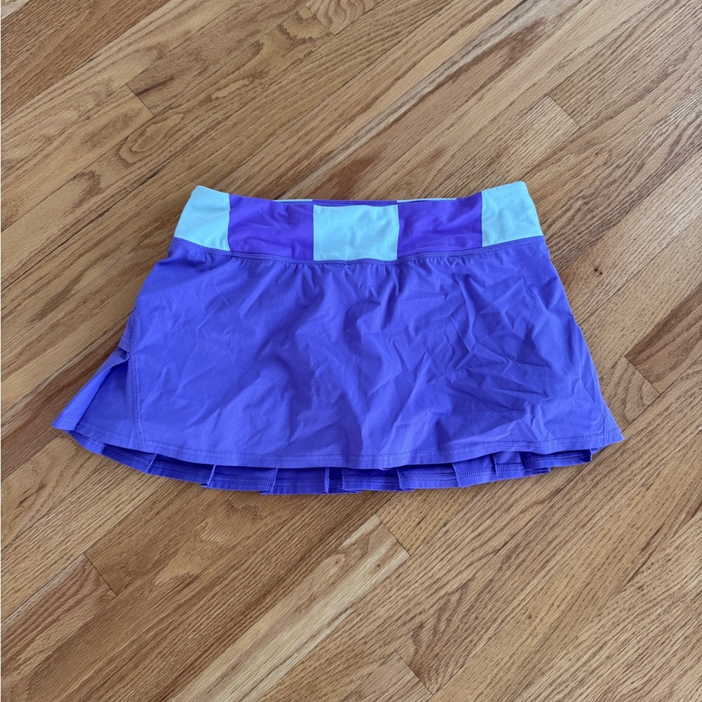 Lululemon tennis skort purple layered pleated back